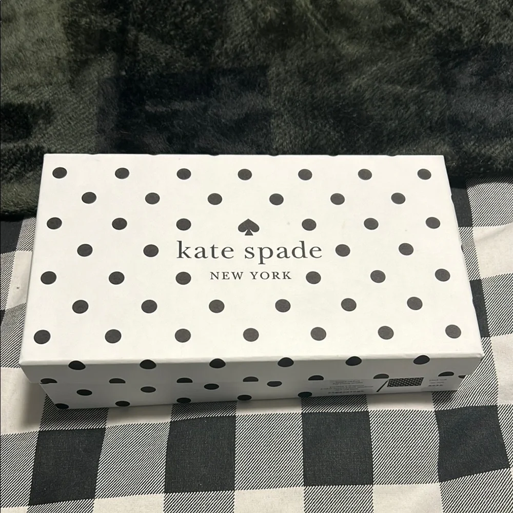 kate spade Black & White Polka Dot Wristlet Clutch